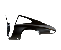 Rear 1/4 panel with separate door pillar Coupe. Porsche 911 08/1969- 07/1973 - 91150306100GRV, 1680400370, 591049HF, 1680401070, 591050HF, 91150306100, 91150306200, 1680401080, 90150306222, 90150306203GRV, 91150306201GRV - 1680400370, 1680400380